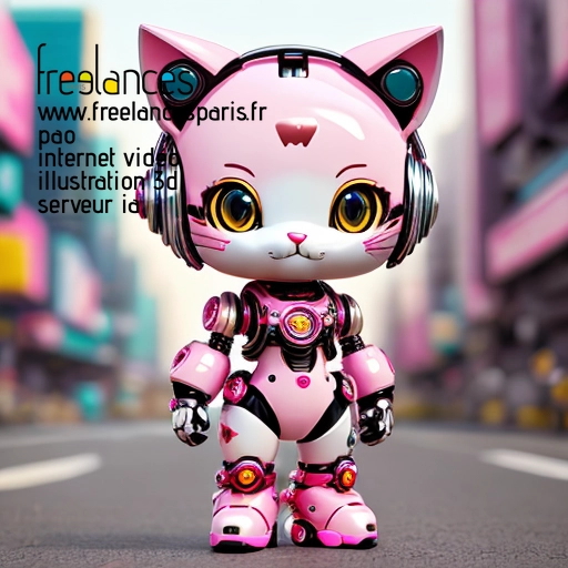 Pao mise en page internet vidéo illustration 3d serveur IA générative AI freelance paris studio de création magazines QTVFZHQ0